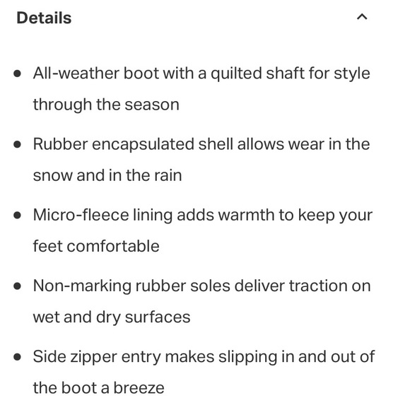 ❌SOLD❌NIB Sperry Top Sider Saltwater Chevron Quilted Shaft Nylon Duck Boot Ivory - Picture 10 of 13